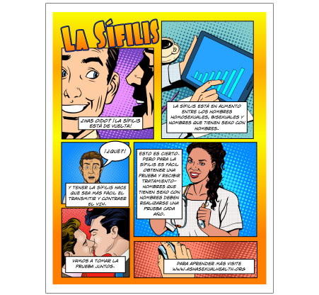 Pop Art Syphilis Awareness Poster (Spanish)