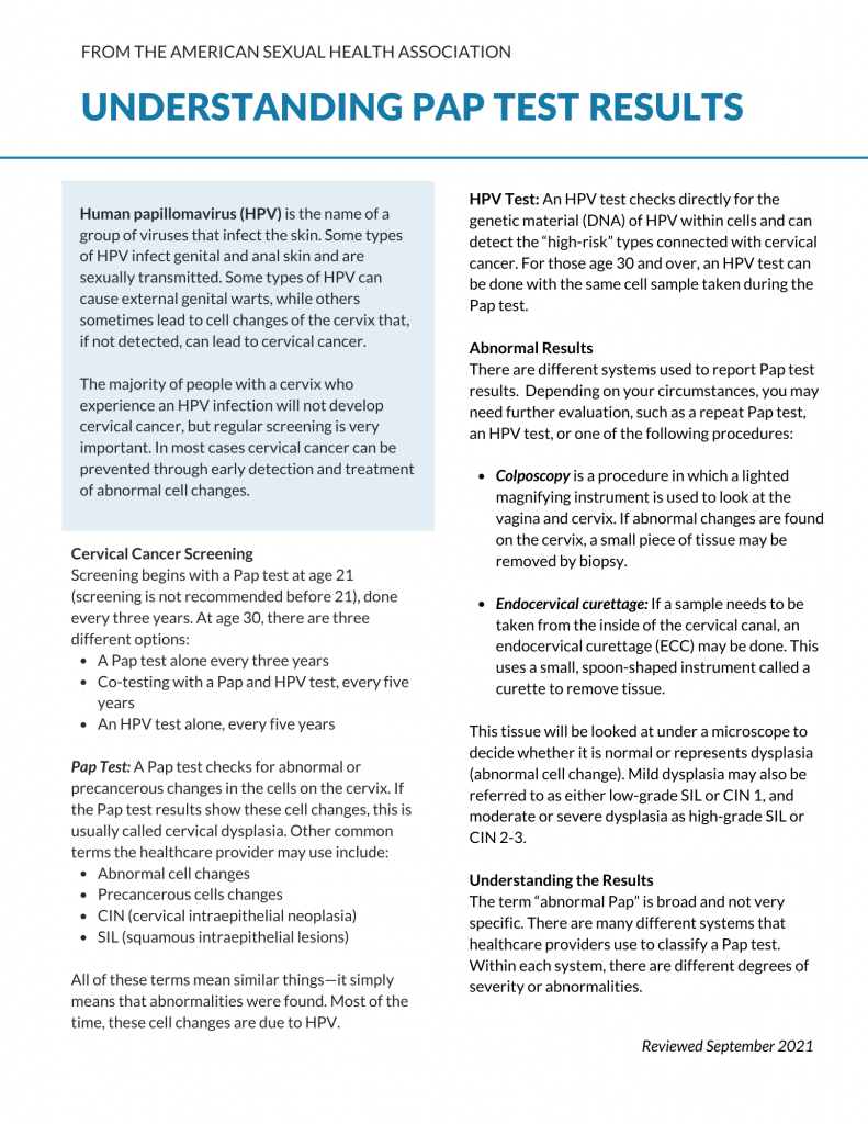 Understanding Pap Test Results