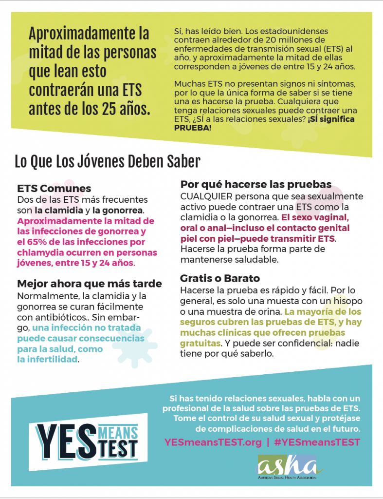 Yes Means Test fact sheet Spanish